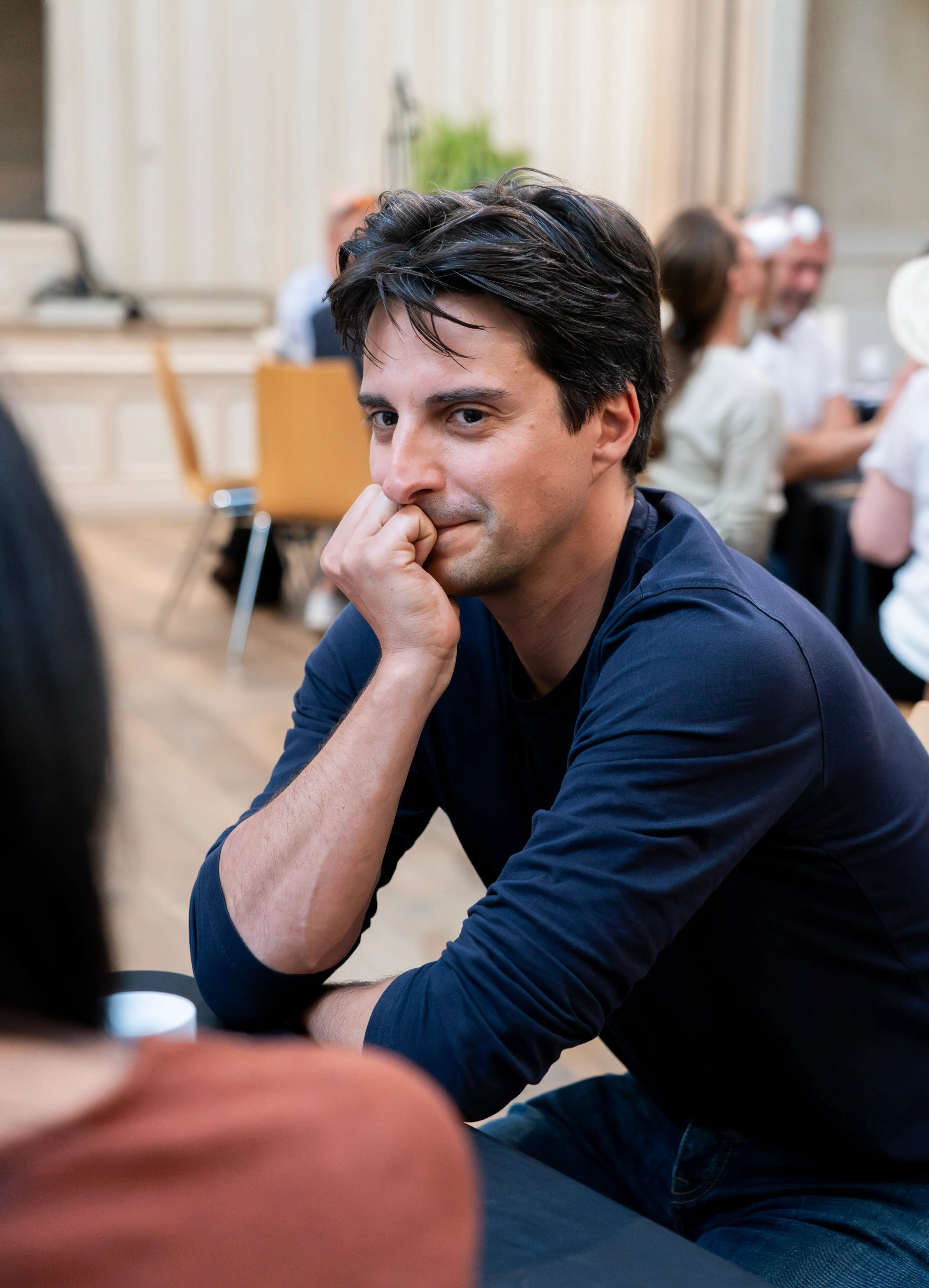 Vincent Bosq-Bousquet en échange avec un dirigeant